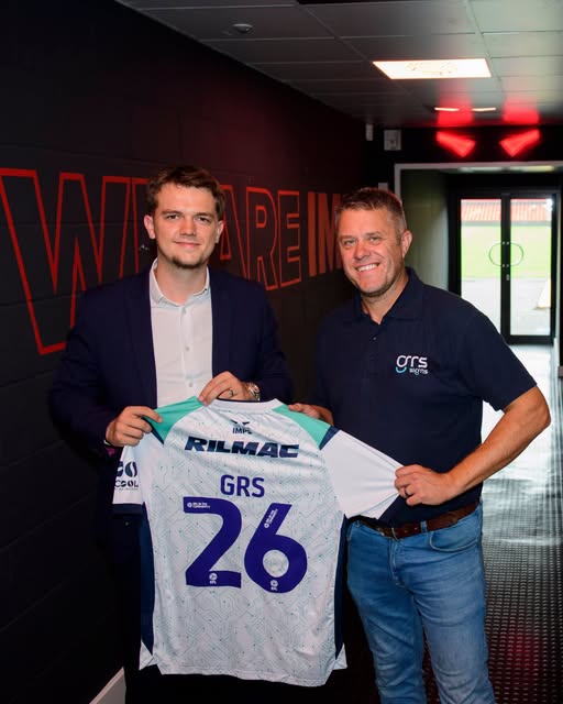 Announcement of extended partnership between GRS Signs and Lincoln City Football Club