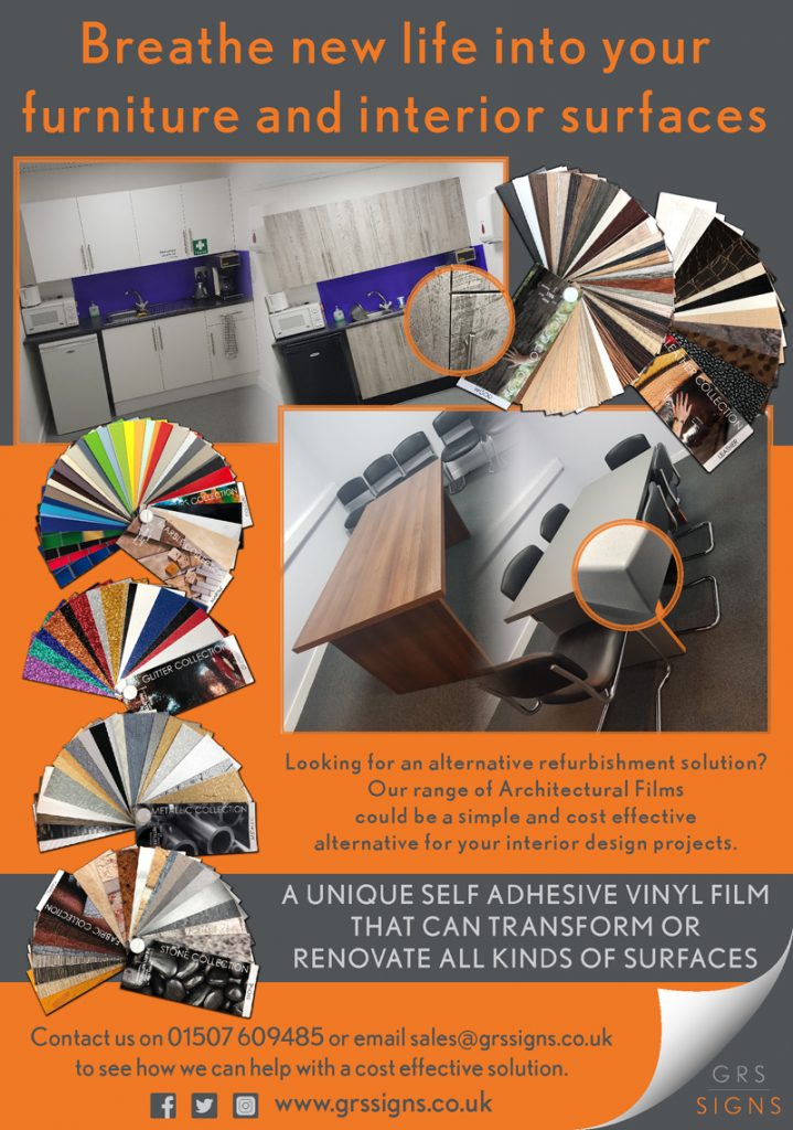 Architectural interior film application