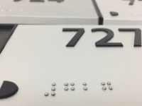 Braille close up photograph