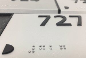 Braille close up photograph