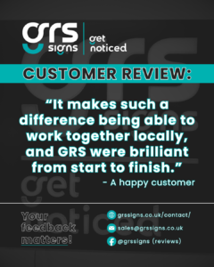 Leave a review for GRS Signs