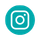 Turquoise circular Instagram symbol