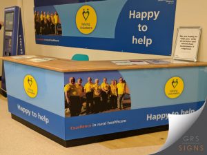 Valuing Volunteers reception graphics.
