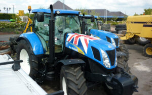 Vehicle livery on a tractor